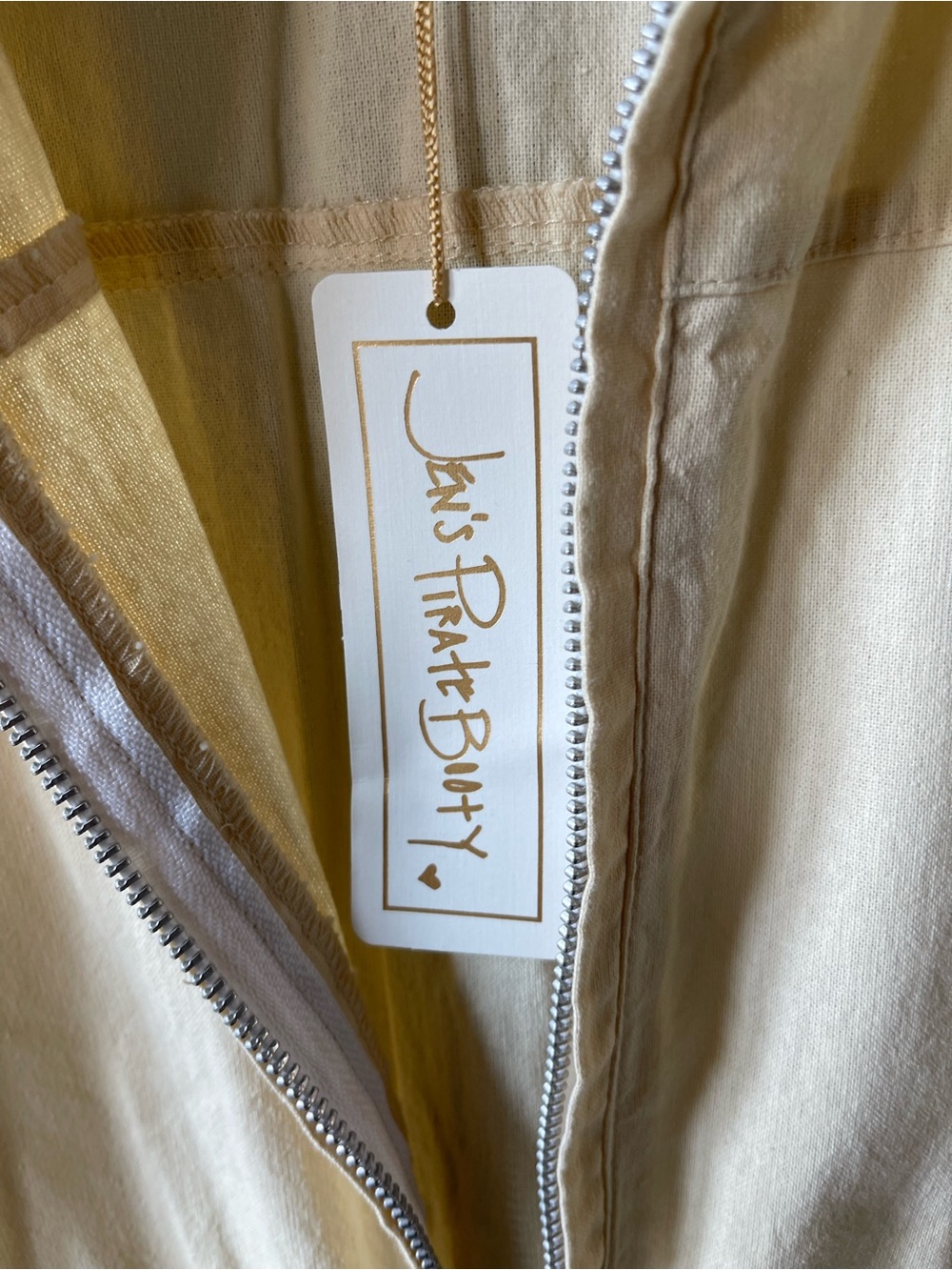 Jen’s Pirate Booty 100% Cotton Utility Zip Romper NWT Medium - Picture 6 of 7